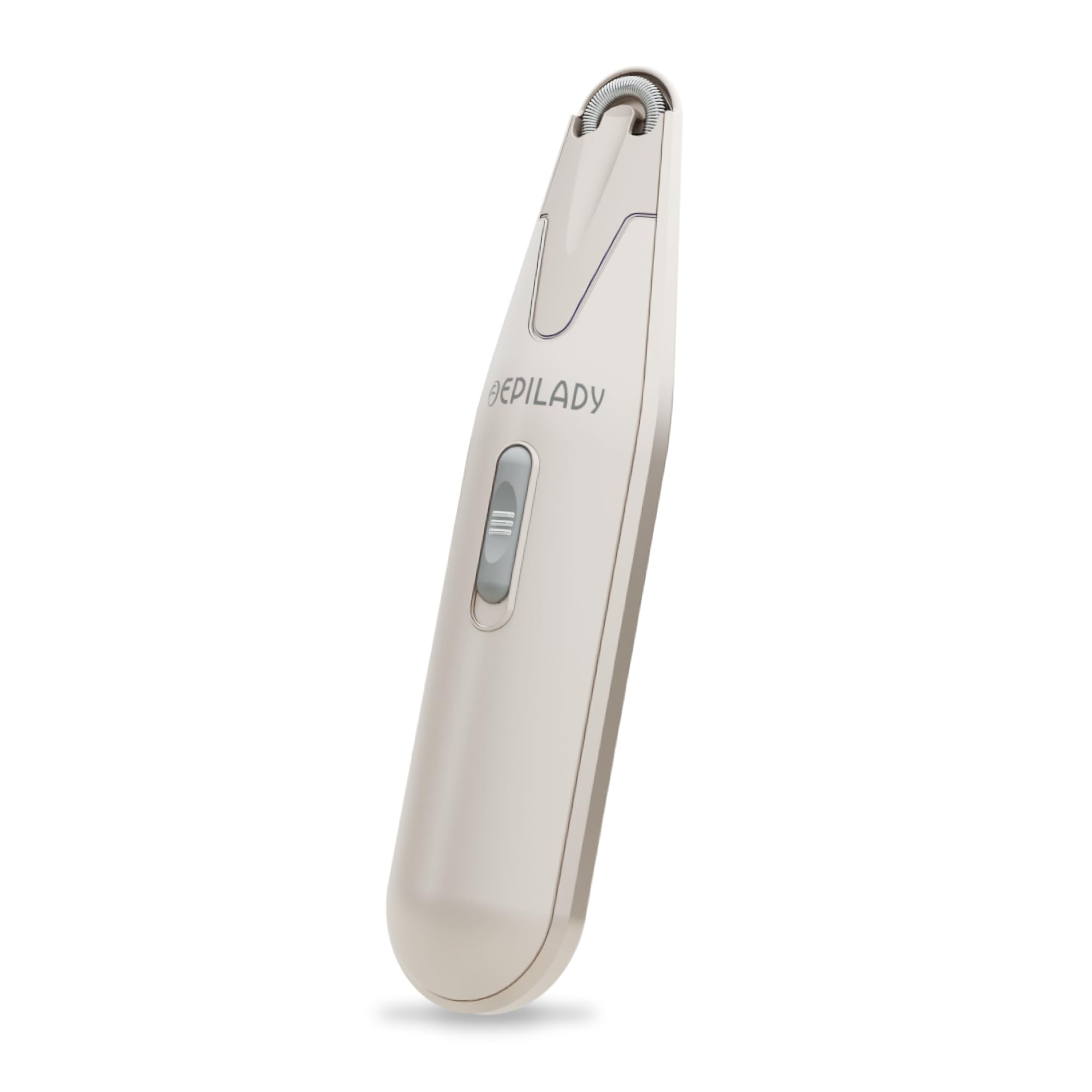 Epilady Esthetic Pearl epilator close-up shows precise facial hair removal capability.