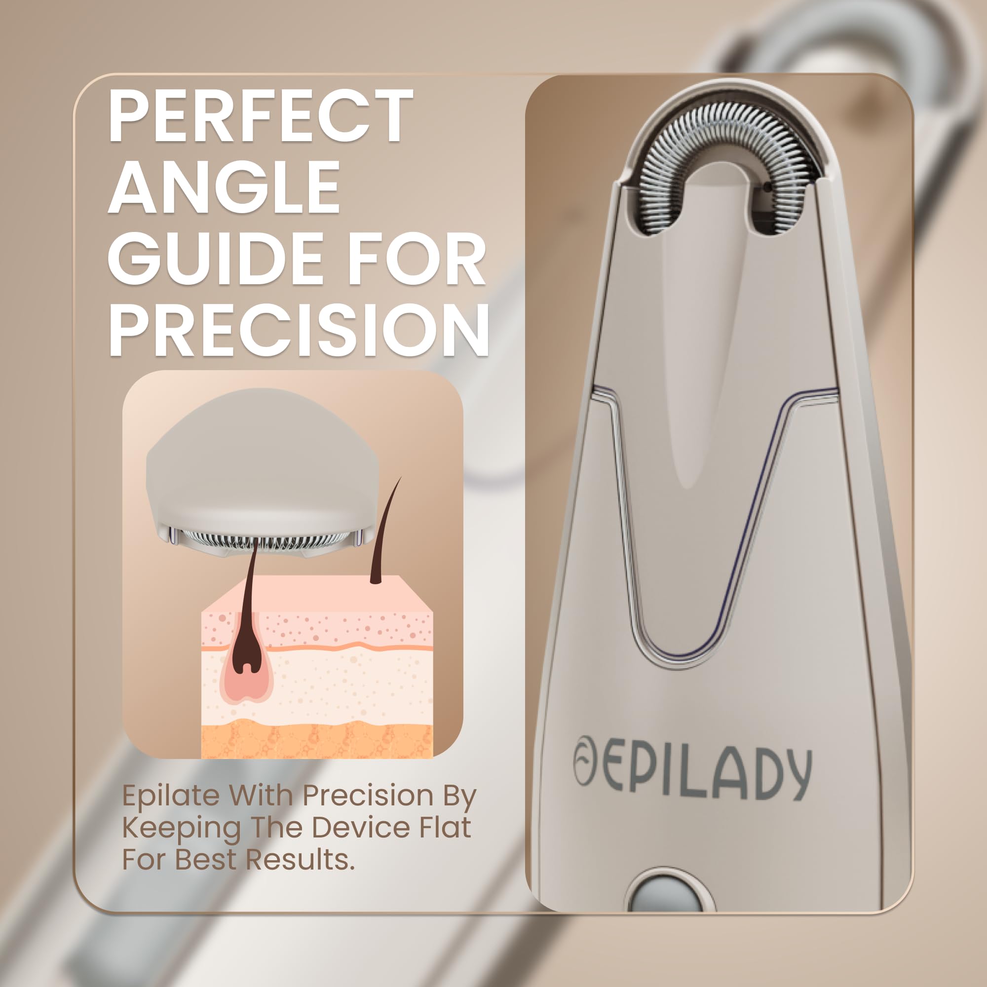 Epilady Esthetic Pearl epilator promises silky-smooth skin with root-level hair removal.