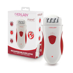 Epilady Legend 4 cordless epilator image highlighting compact at-home use and travel-ready design.