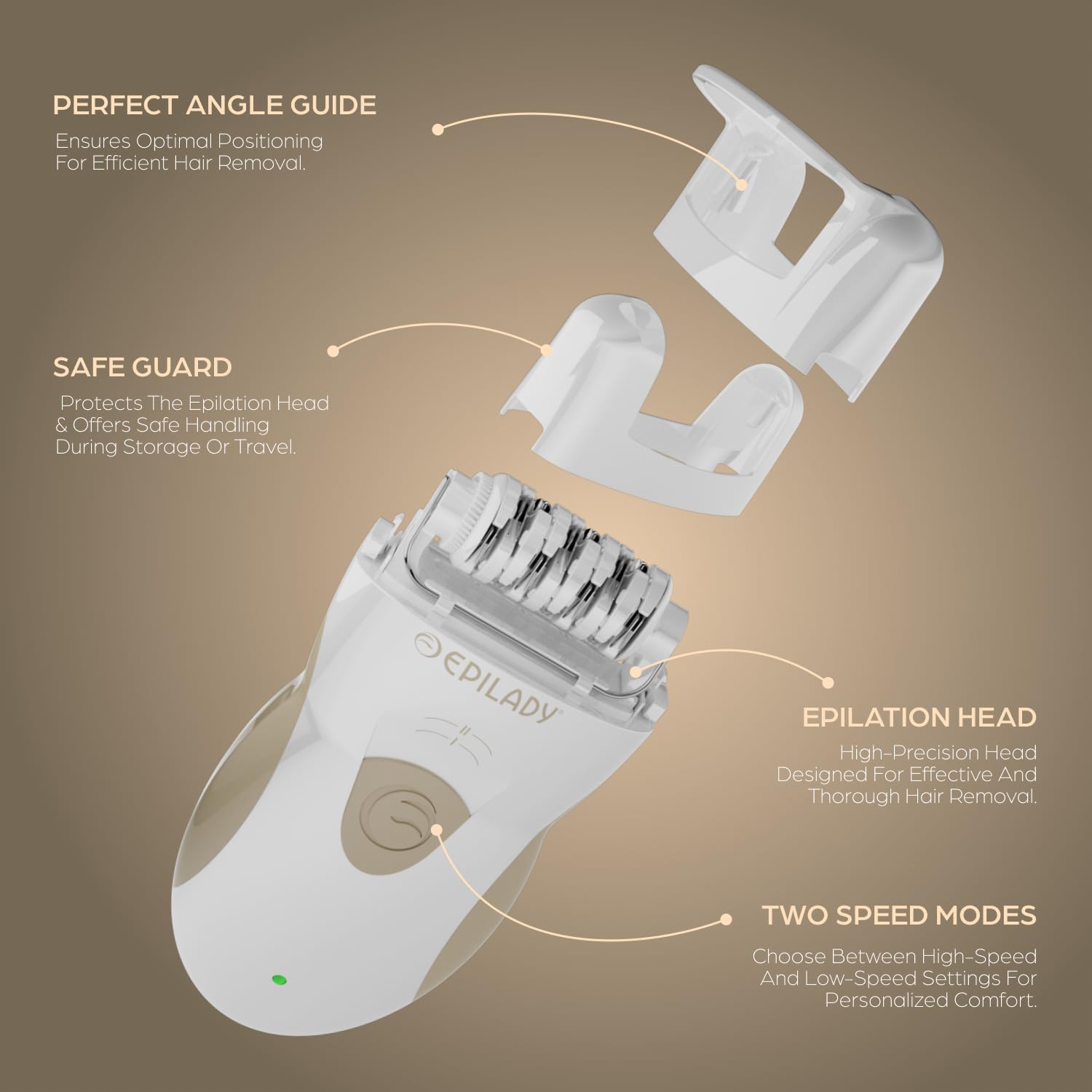 Epilady Legend 5 56-tweezers close-up delivering efficient hair capture.