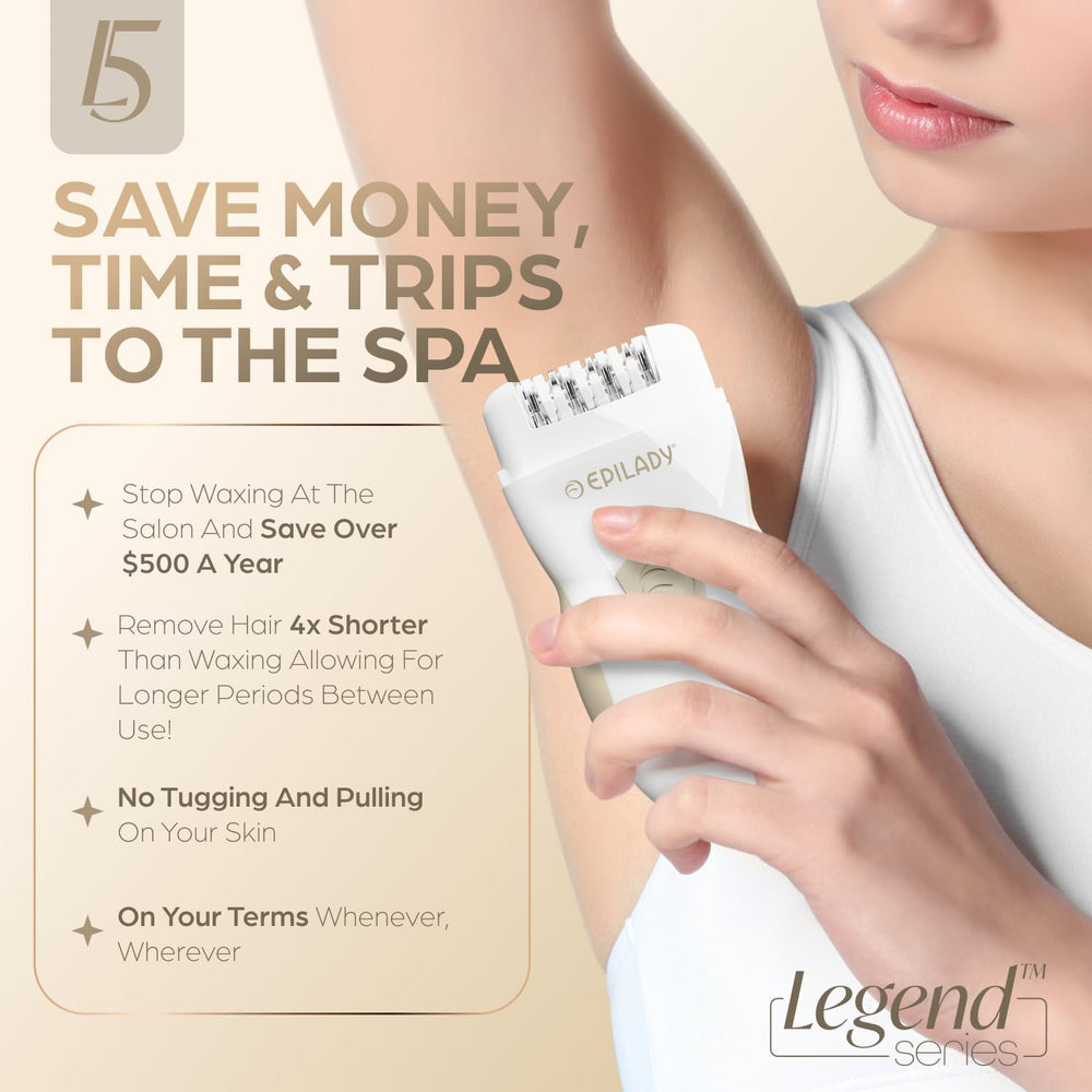 Epilady Legend 5 suitable for facial areas and bikini line.