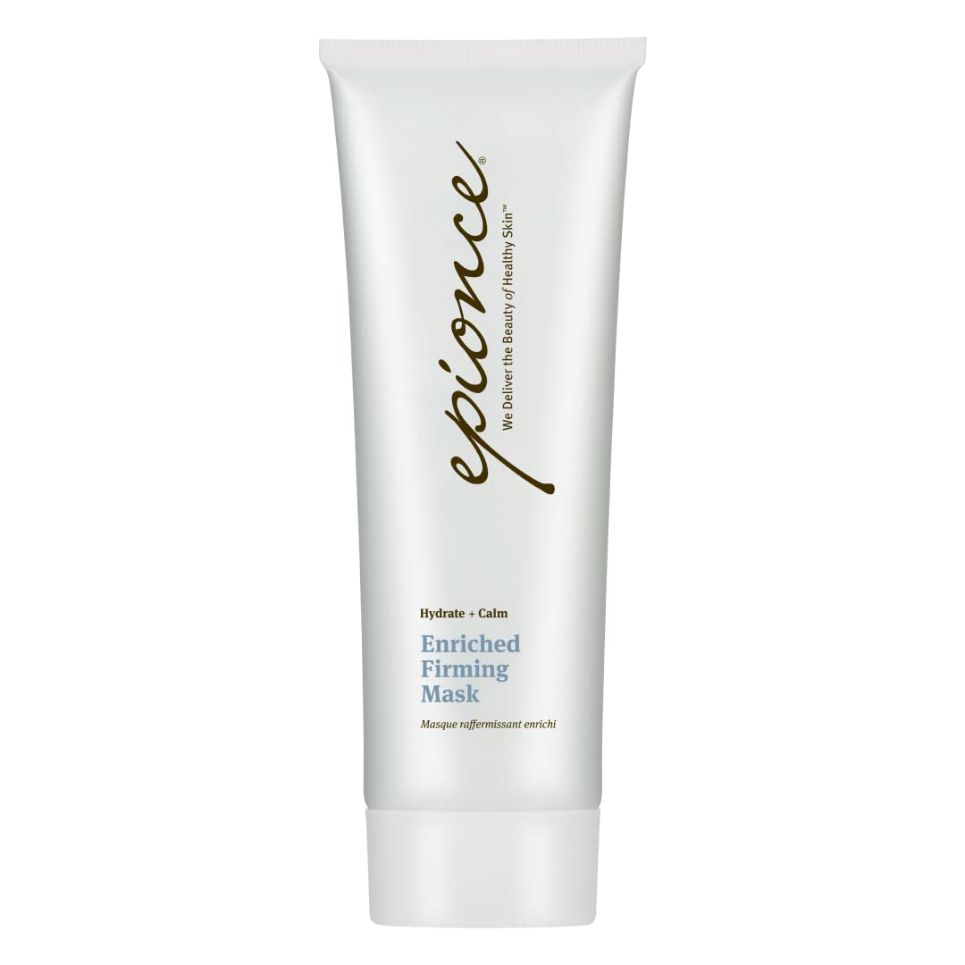 Epionce Enriched Firming Mask packaging shows premium jar for hydration routines.