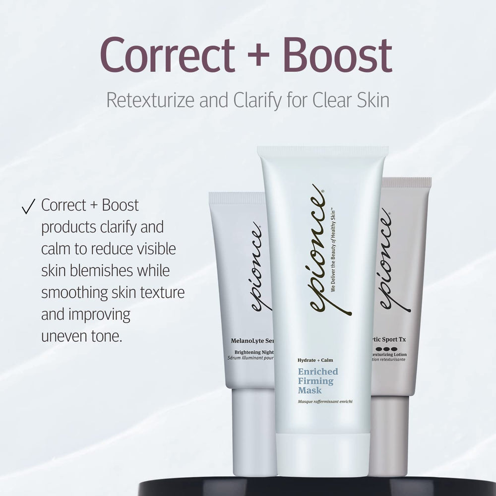 Epionce Enriched Firming Mask spatula dispense enables clean application.