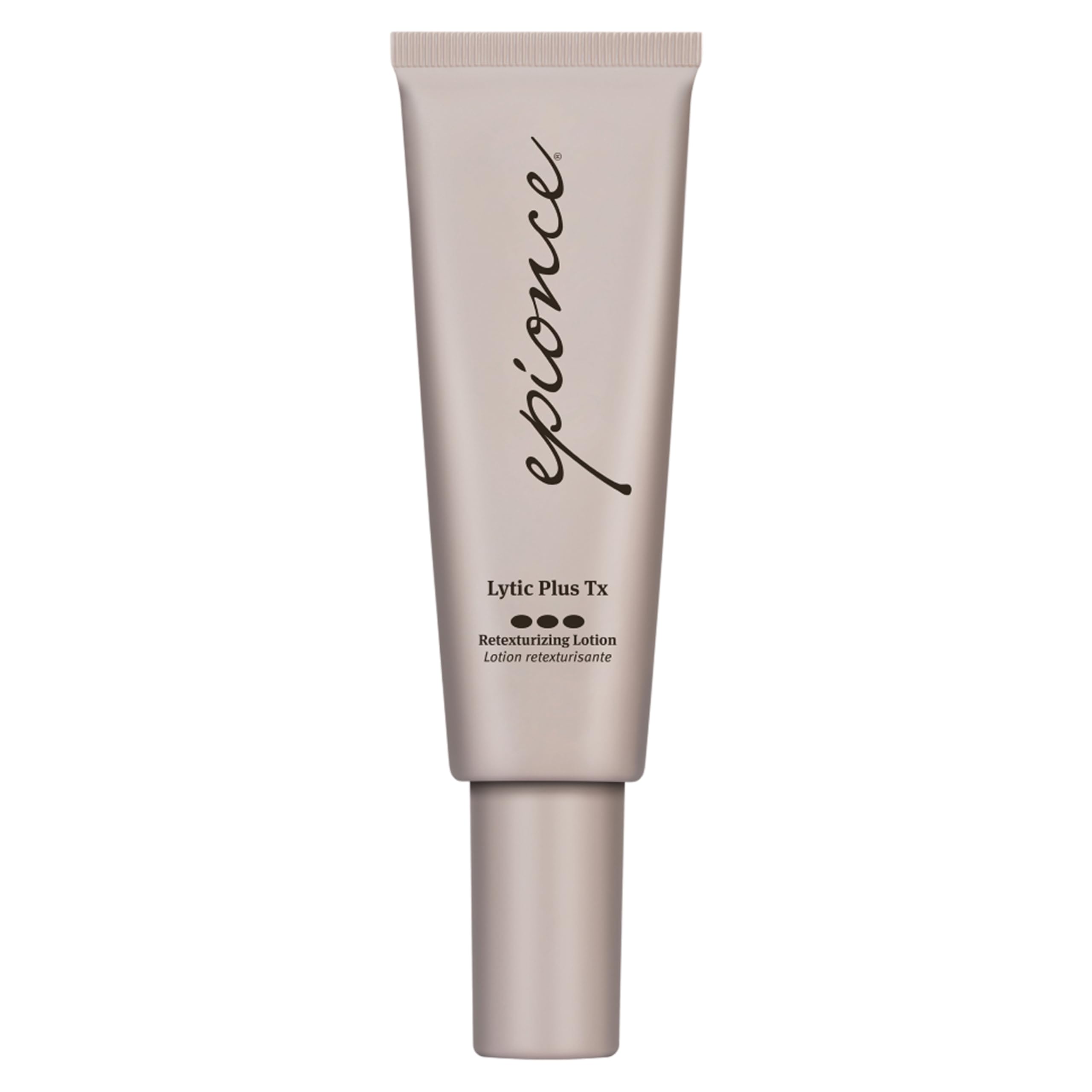 Epionce Lytic Plus Tx bottle with pump for easy daily use and pore cleansing