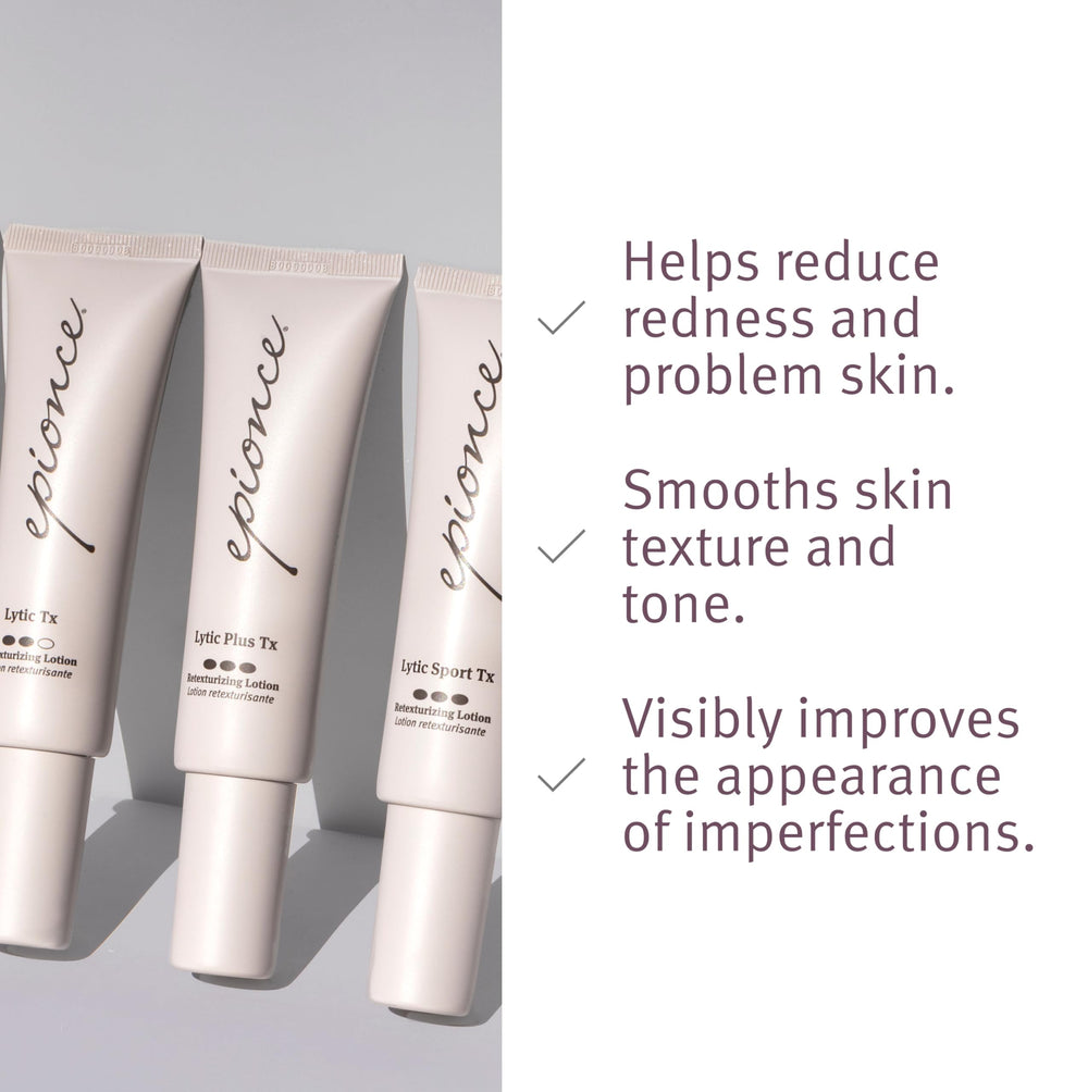 Epionce Lytic Plus Tx being used in a daily skincare routine