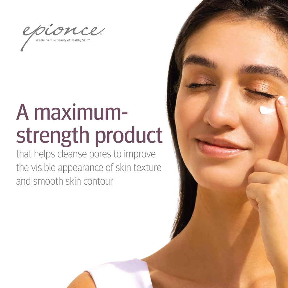 Epionce Lytic Plus Tx highlighting hyaluronic acid ingredient for hydration