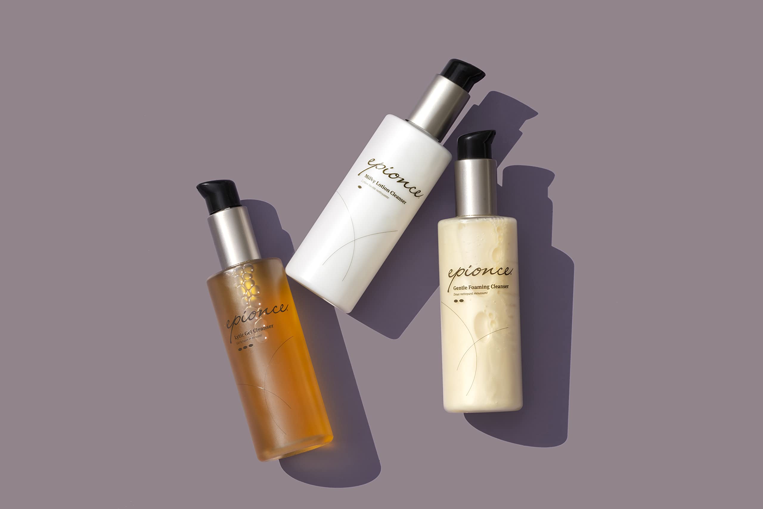 Epionce Milky Lotion Cleanser ingredient-free label for sensitive skin compatibility.