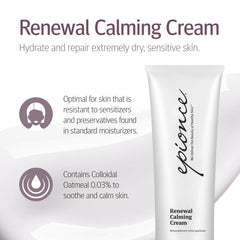 Epionce Renewal Calming Cream swirl texture reveals rich moisture without heaviness