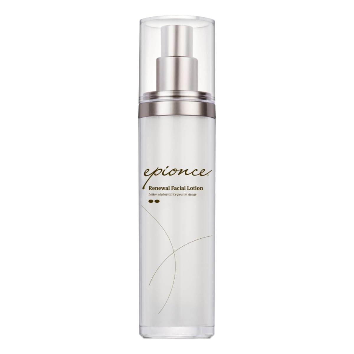 Epionce Renewal Facial Lotion bottle shows lightweight hydration for normal to combo skin