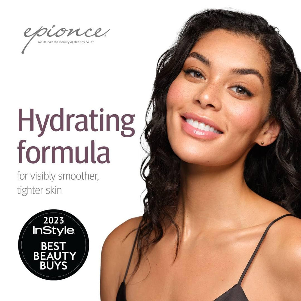 Epionce Renewal Facial Lotion close-up shows creamy absorption into skin