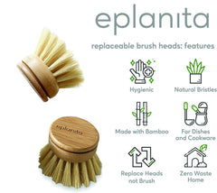 eplanita agave cactus fibres bristles demonstrate gentle, effective scrubbing for cookware.