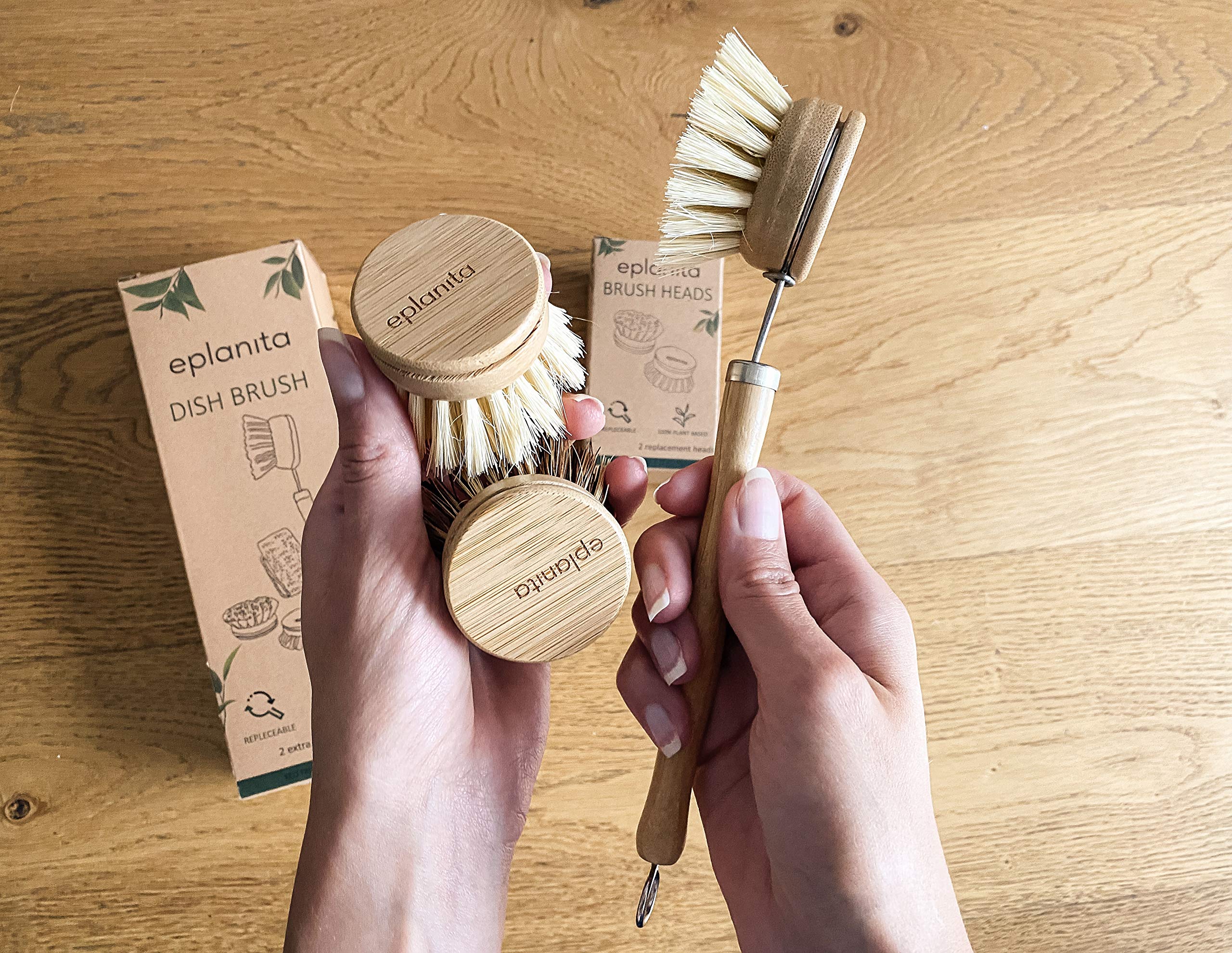 eplanita dish brush care shows easy maintenance and long-lasting use.