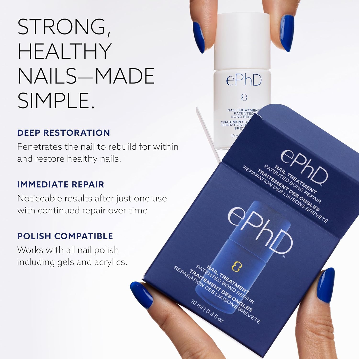 epres ePhD Bond Repair Nail texture-swirl illustrates biodiffusion repair technology in action.
