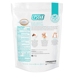 Epsoak Epsom Salt quick-dissolve grains for fast, relaxing soaks.