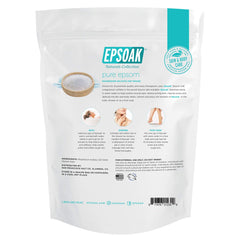 Epsoak unscented epsom salt for soothing bath or foot soak