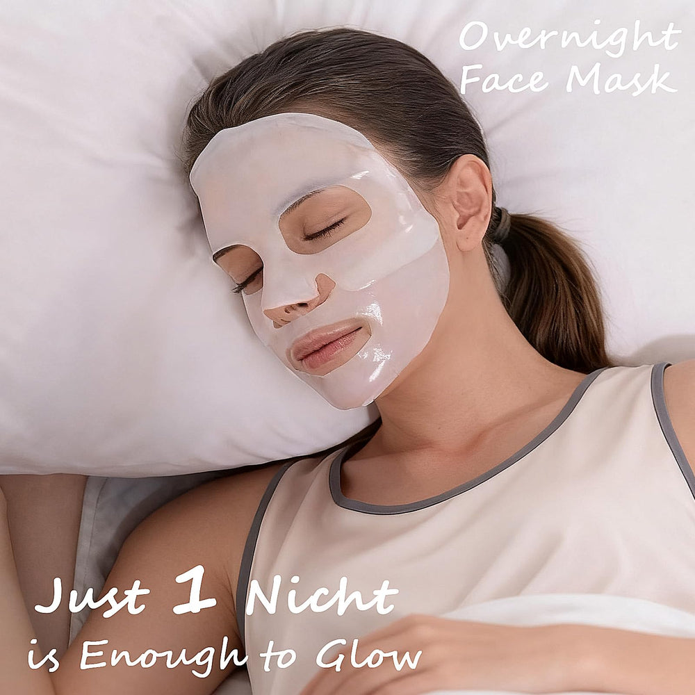 Eqimznv gift-ready collagen mask set packaging.