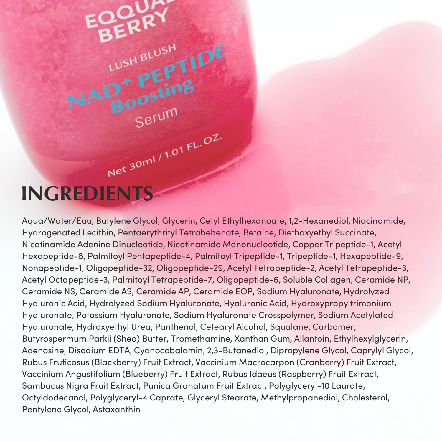 EQQUALBERRY NAD+ Peptide Serum gift-ready display suggests stocking stuffer appeal.
