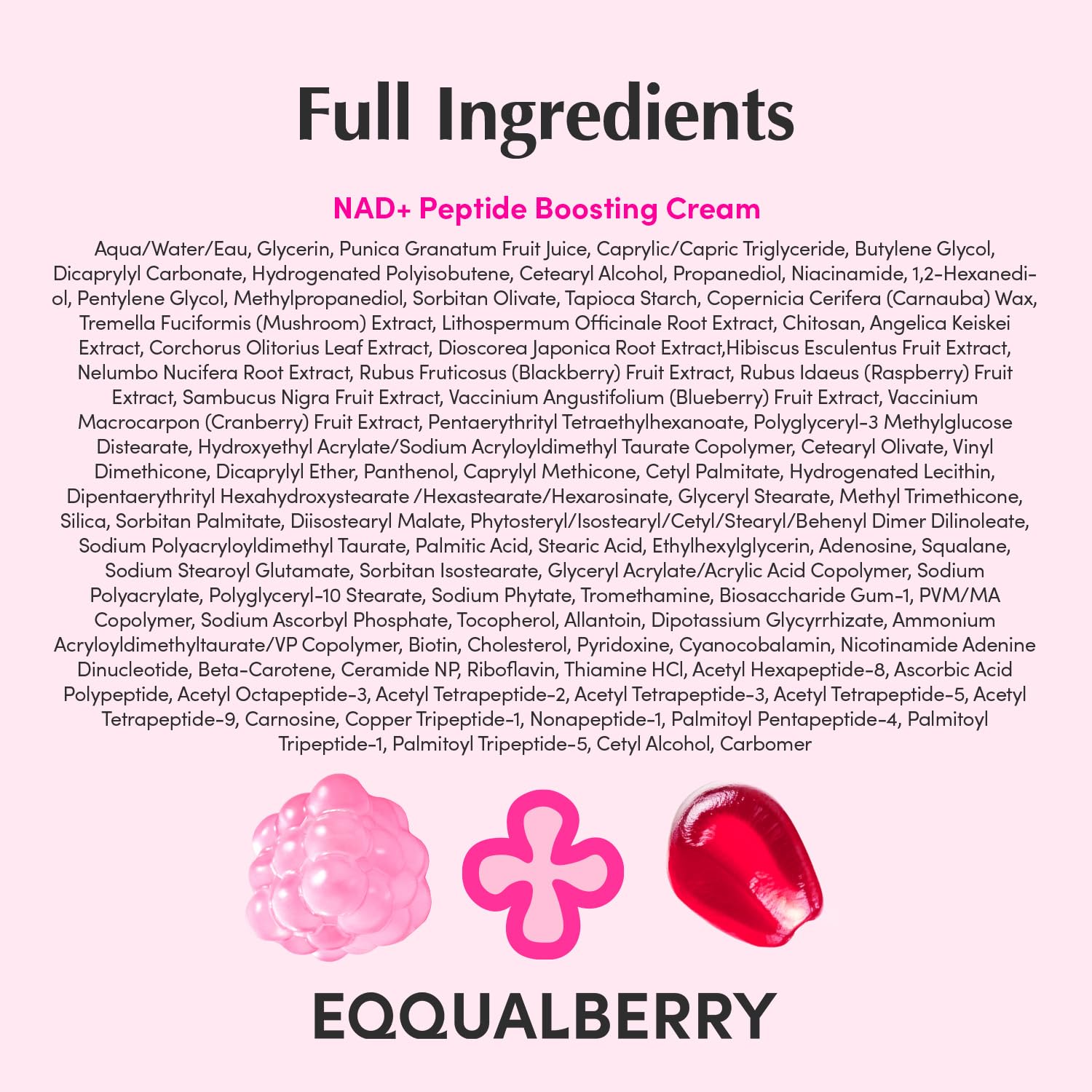 EQQUALBERRY flatlay with complementary skincare items for layered routine