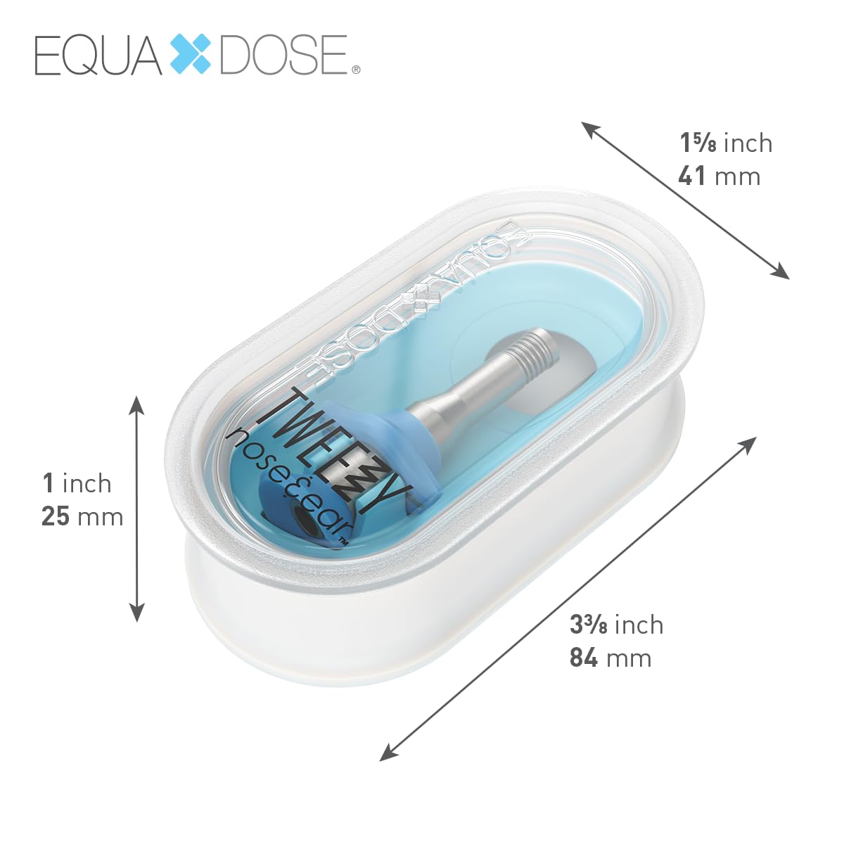 EQUADOSE Tweezy ear-hair-remover provides quick, comfortable maintenance around the ears.