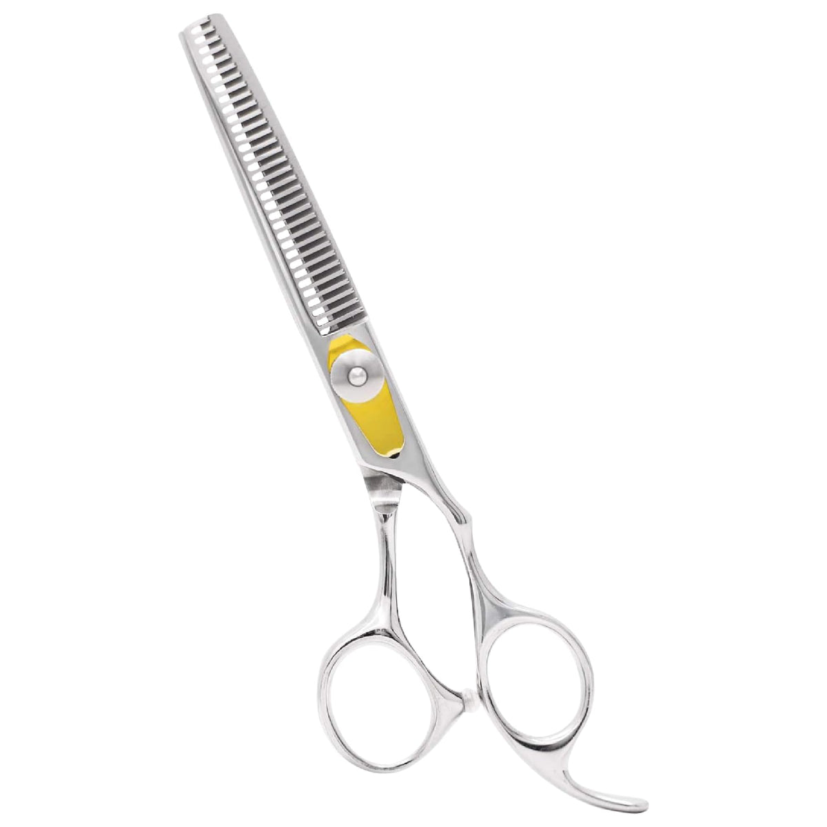Equinox International professional hair scissors 6.5-inch angle shot shows precise thinning capability