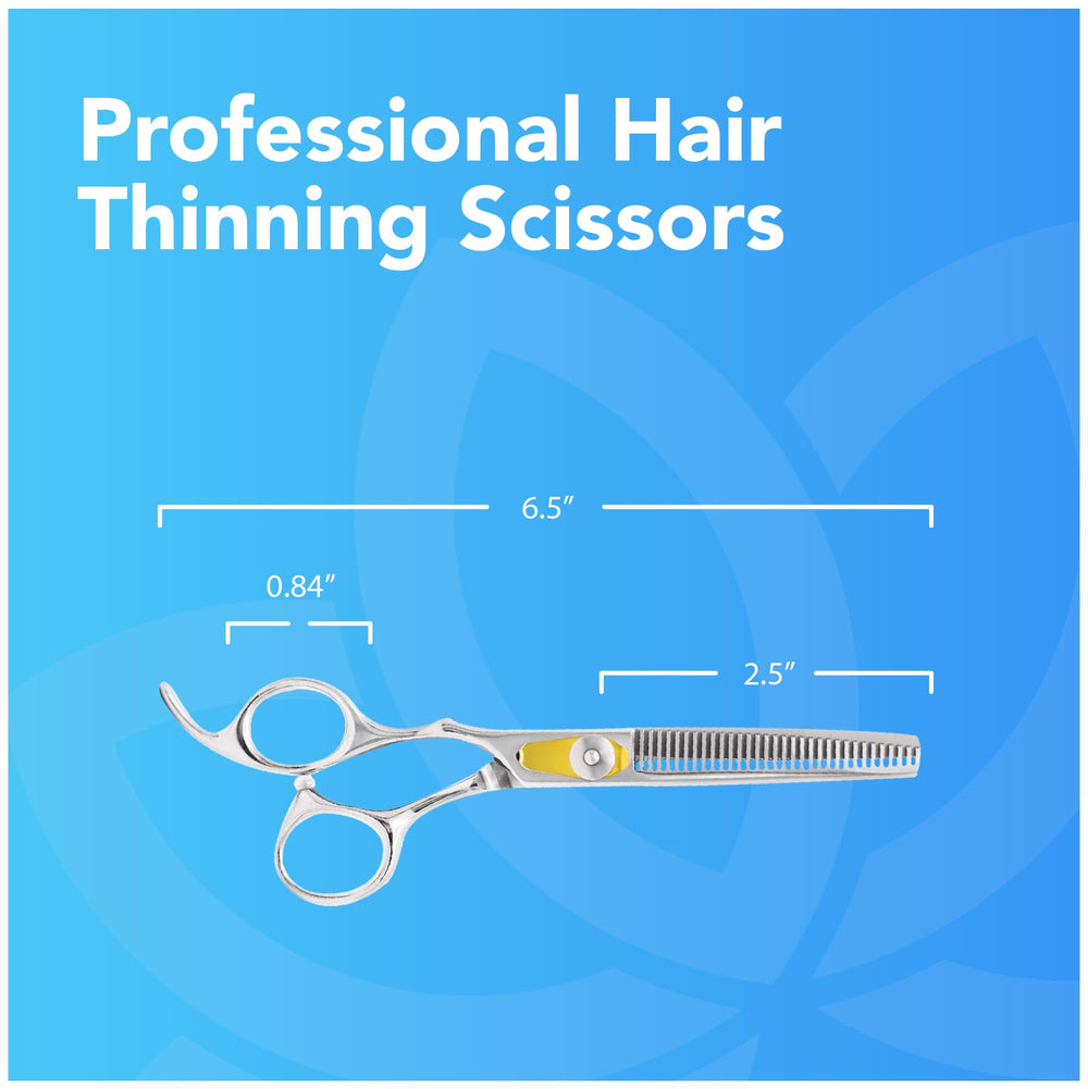 Equinox International thinning blades close-up highlighting even hair removal and texture