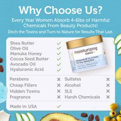Era Organics Advanced Face Moisturizer night application image illustrating soothing routine for dry skin.