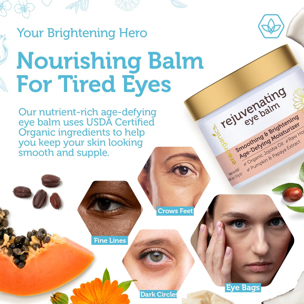Era Organics Eye Moisturizer texture swirl illustrating creamy balm consistency