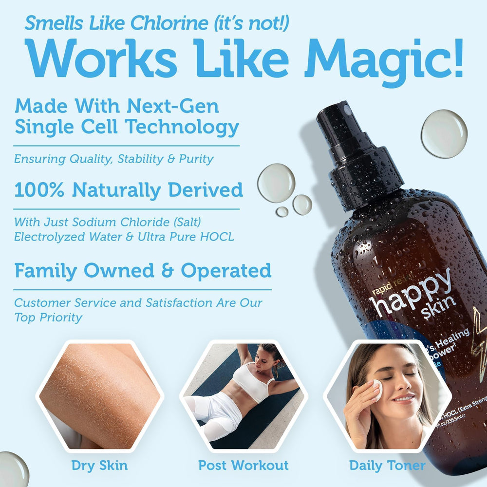 Era Organics Happy Skin HOCL toner face-use – daily application soothes skin.