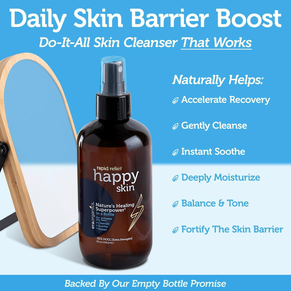 Era Organics Happy Skin HOCL toner packaging – family-friendly bottle designed for everyday routines.