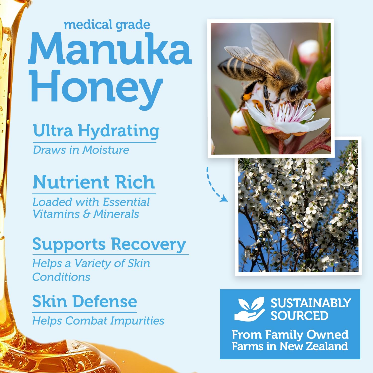 Era Organics Manuka Honey Exfoliating Face Scrub dermatologist-tested formula for gentle skincare