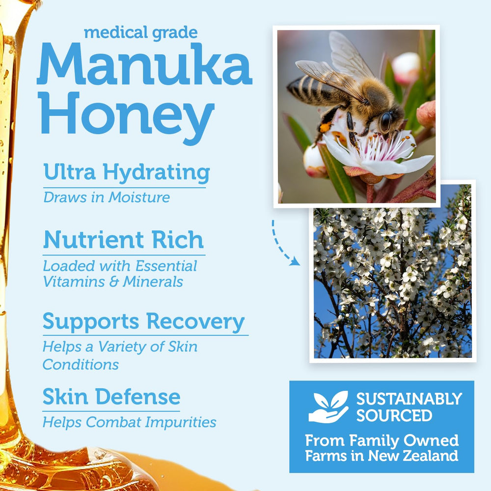 Era Organics Manuka Honey Exfoliating Face Scrub dermatologist-tested formula for gentle skincare