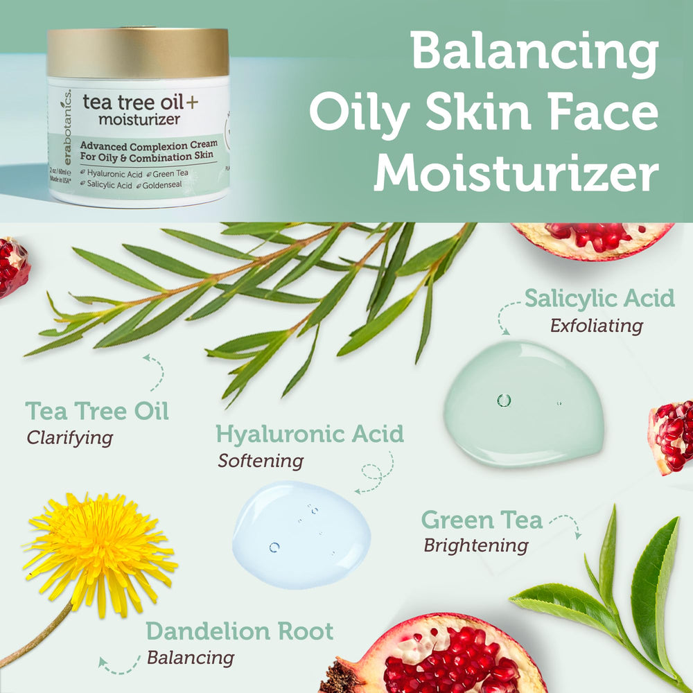 Era Organics Tea Tree Cream packaging box highlighting USA-made, cruelty-free claims