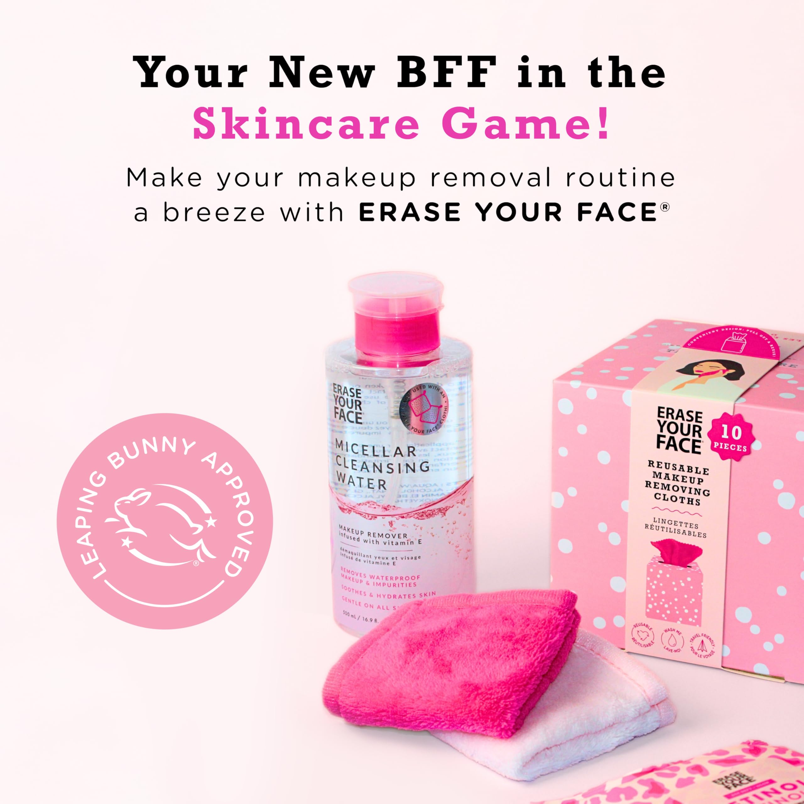 ERASE YOUR FACE reusable packaging and branding for eco-conscious shoppers