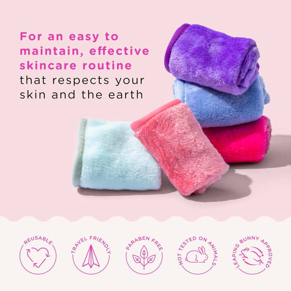 ERASE YOUR FACE travel-friendly cloth removes makeup on-the-go with minimal mess.