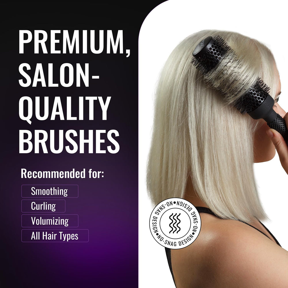 ERGO ER65 ergonomic-handle shot emphasizes reduced hand fatigue during styling.