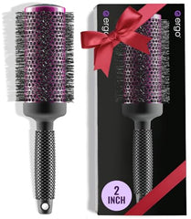 ERGO Super Gentle Round Brush 2-inch closeup demonstrates smooth detangling and salon-quality finish