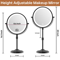 Erlingeryi lighted magnifying mirror with LED lighting for clear visibility during grooming