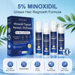 ERYLVEKA Biotin-infused minoxidil foam close-up for thinning hair support