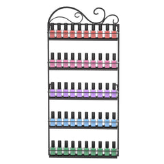 ERYTLLY wall-mounted nail polish rack full display for quick, organized access.