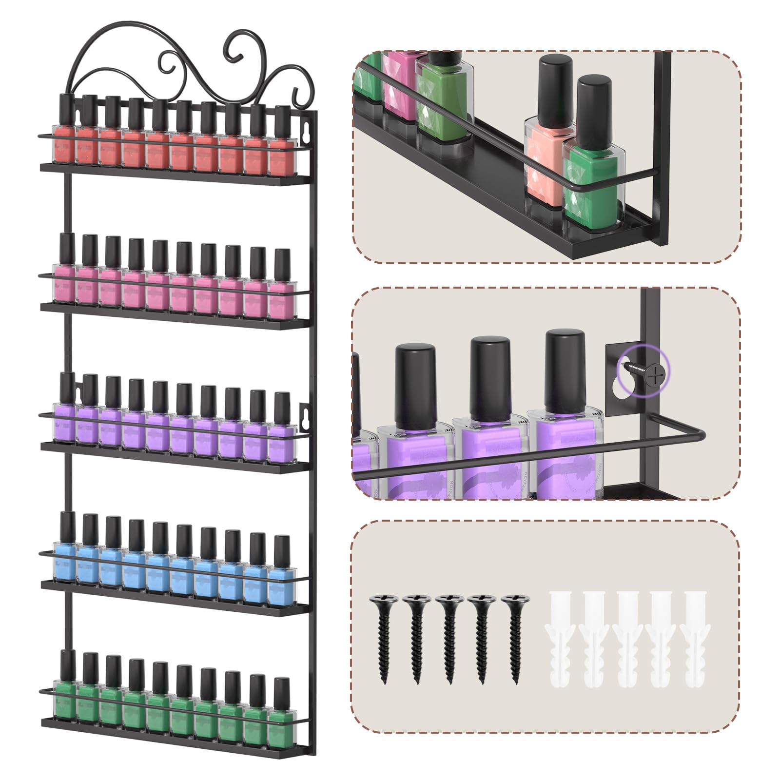 ERYTLLY wall-mounted installation demonstrates simple, tool-friendly setup.