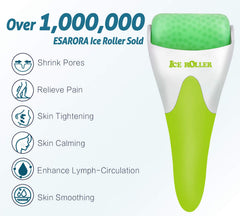 ESARORA Ice Roller eye area—relieves fatigue around eyes with cooling relief.