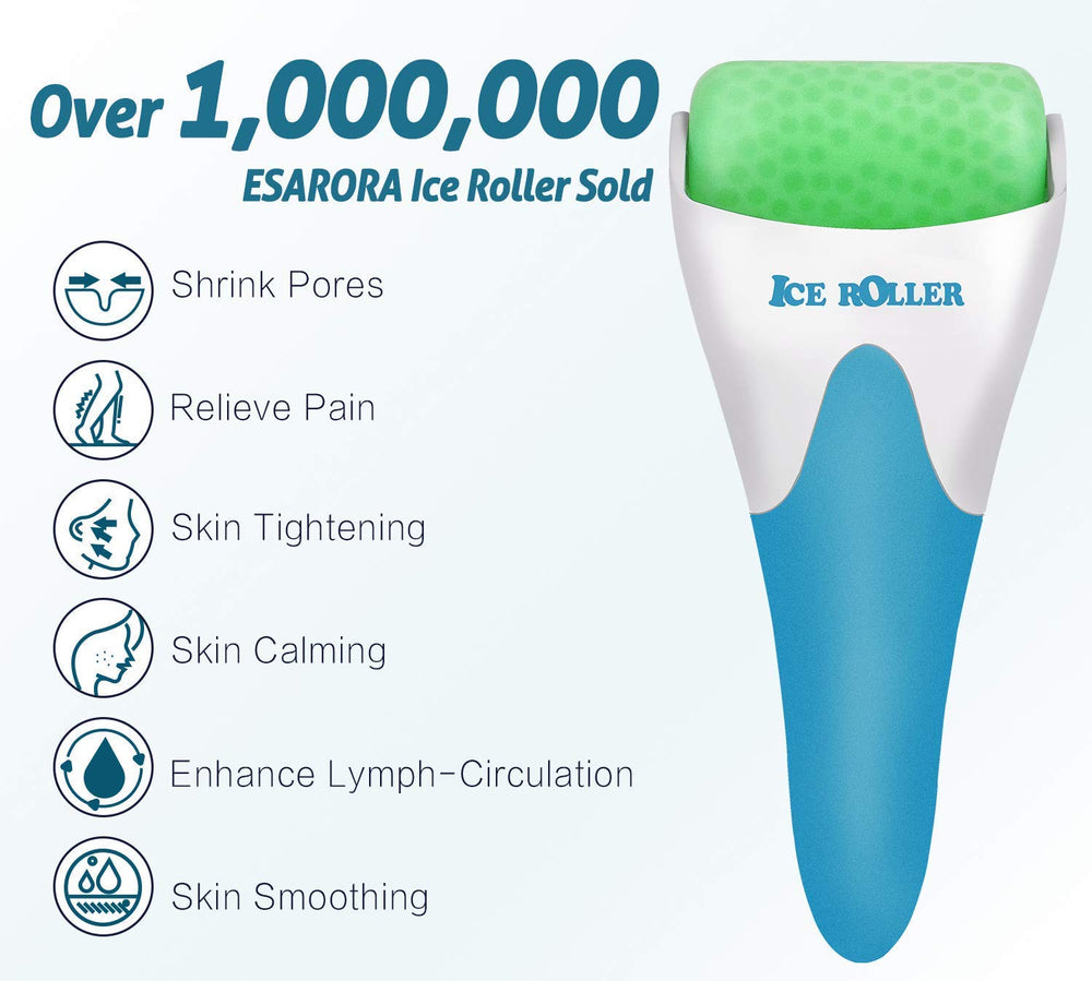 ESARORA Ice Roller around the eyes to ease fatigue and puffiness
