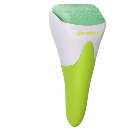 ESARORA Ice Roller on neck and jawline to ease redness and tension.