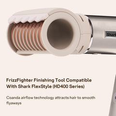 Esctabalt FrizzFighter with Coanda technology, dual air streams tame flyaways.