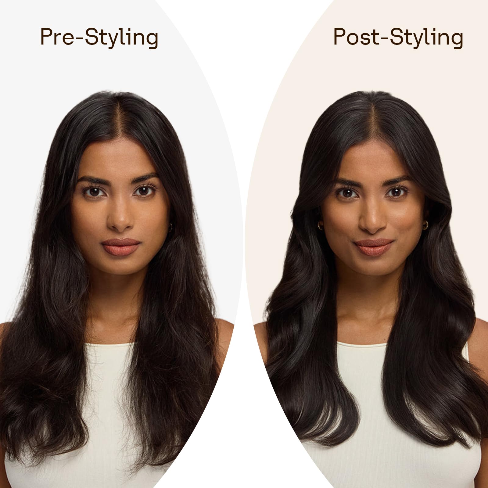 Esctabalt FrizzFighter used on dry hair to smooth flyaways after styling.