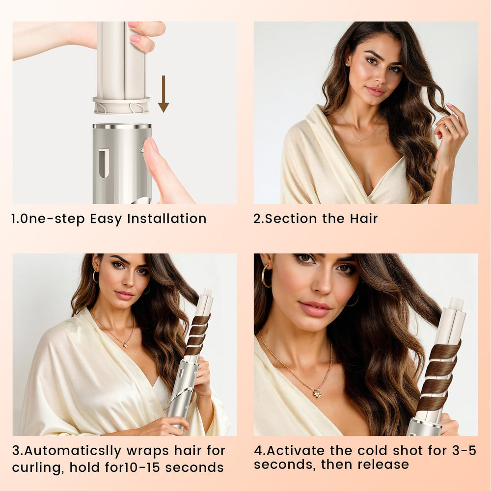 Esctabalt usage demonstrates quick at-home salon-like curls