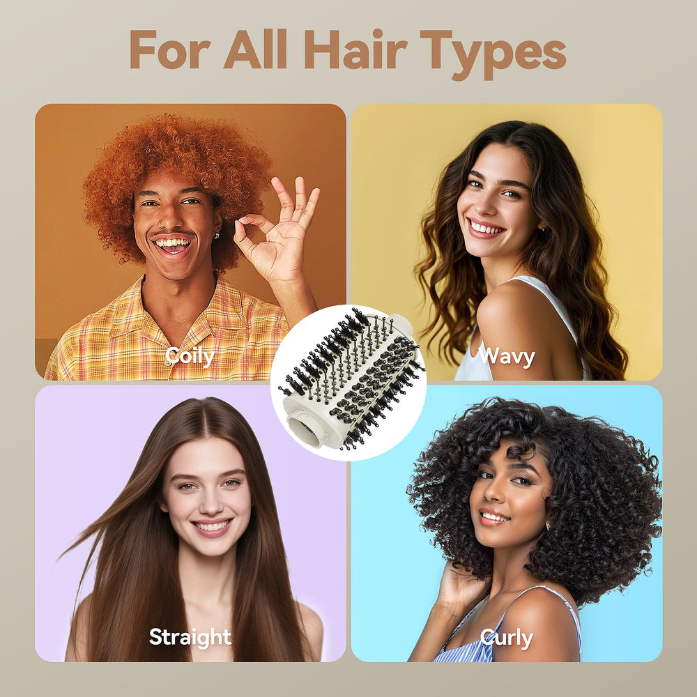 Esctabalt oval brush attachment uses zero-heat airflow for gentle drying