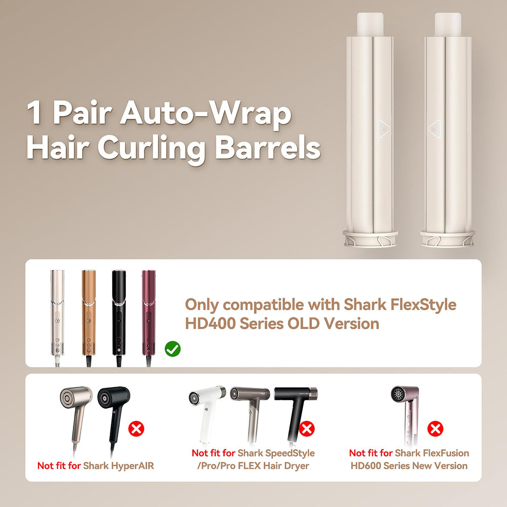Esctabalt Shark FlexStyle right barrel for voluminous curls