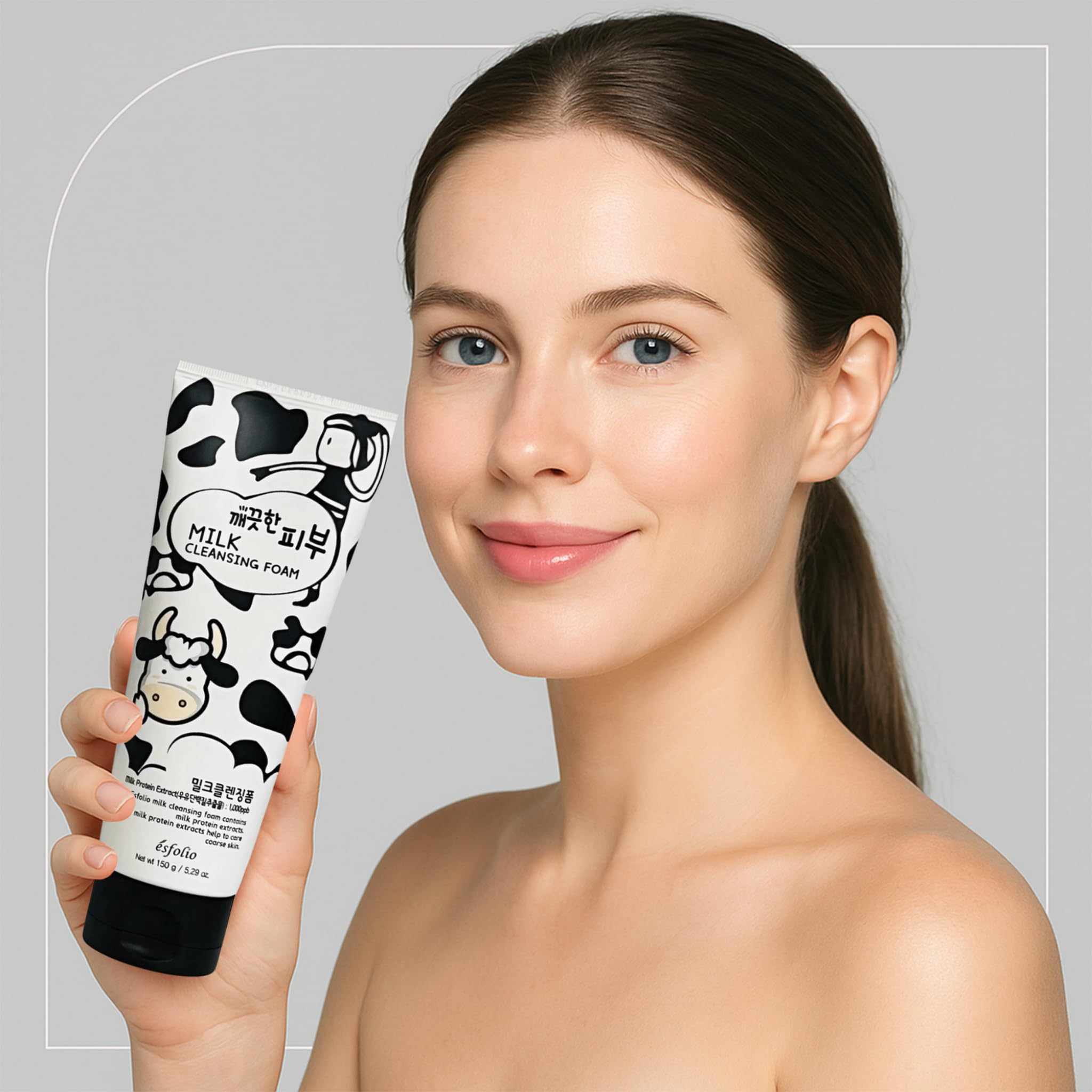 Esfolio espuma limpiadora, rutina de belleza coreana para piel radiante.
