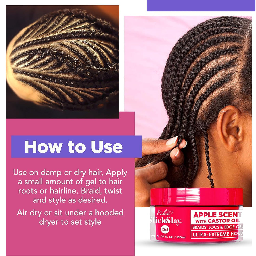 Esha Slick N Slay cornrows use demonstrates smooth control throughout.